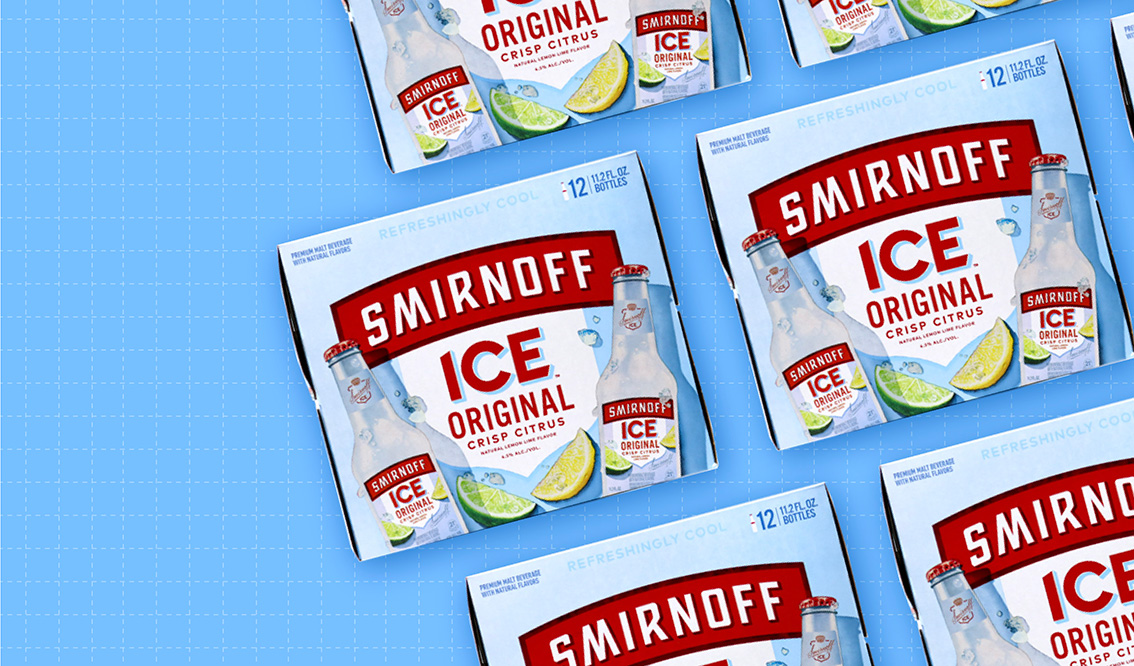 Redesign of the Month Smirnoff ICE